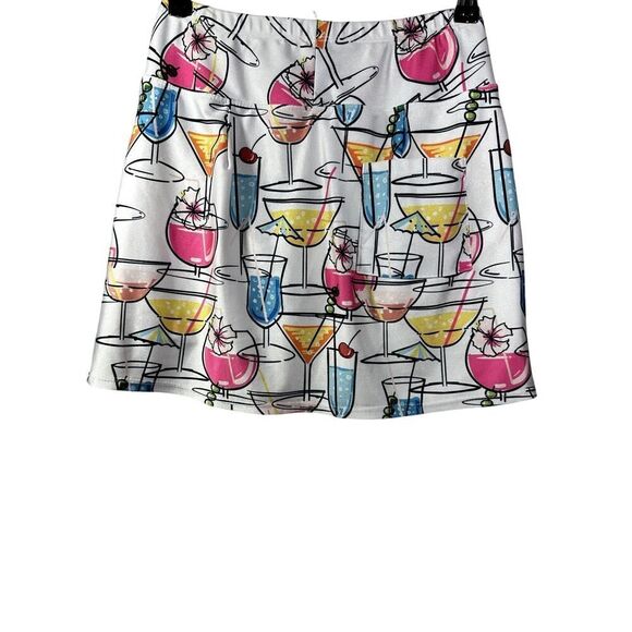 B-SKINZ Women's Cheers Golf/Athletic Skort/Skirt White Size Extra Small - Picture 5 of 6